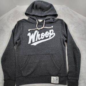 WHOOP Roots of Fight Hoodie Mens XS Oversized Boxy Fit Heavyweight Charcoal READ